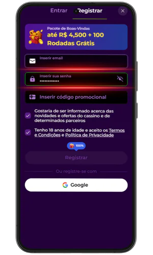 Introduza o seu e-mail e senha. Spinmama